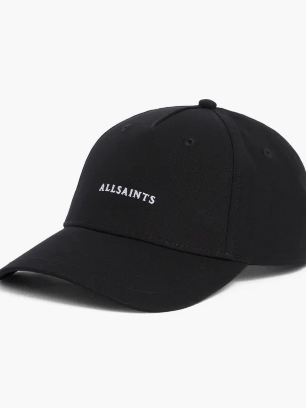 NWT ALLSAINTS Black Logo Baseball Cap